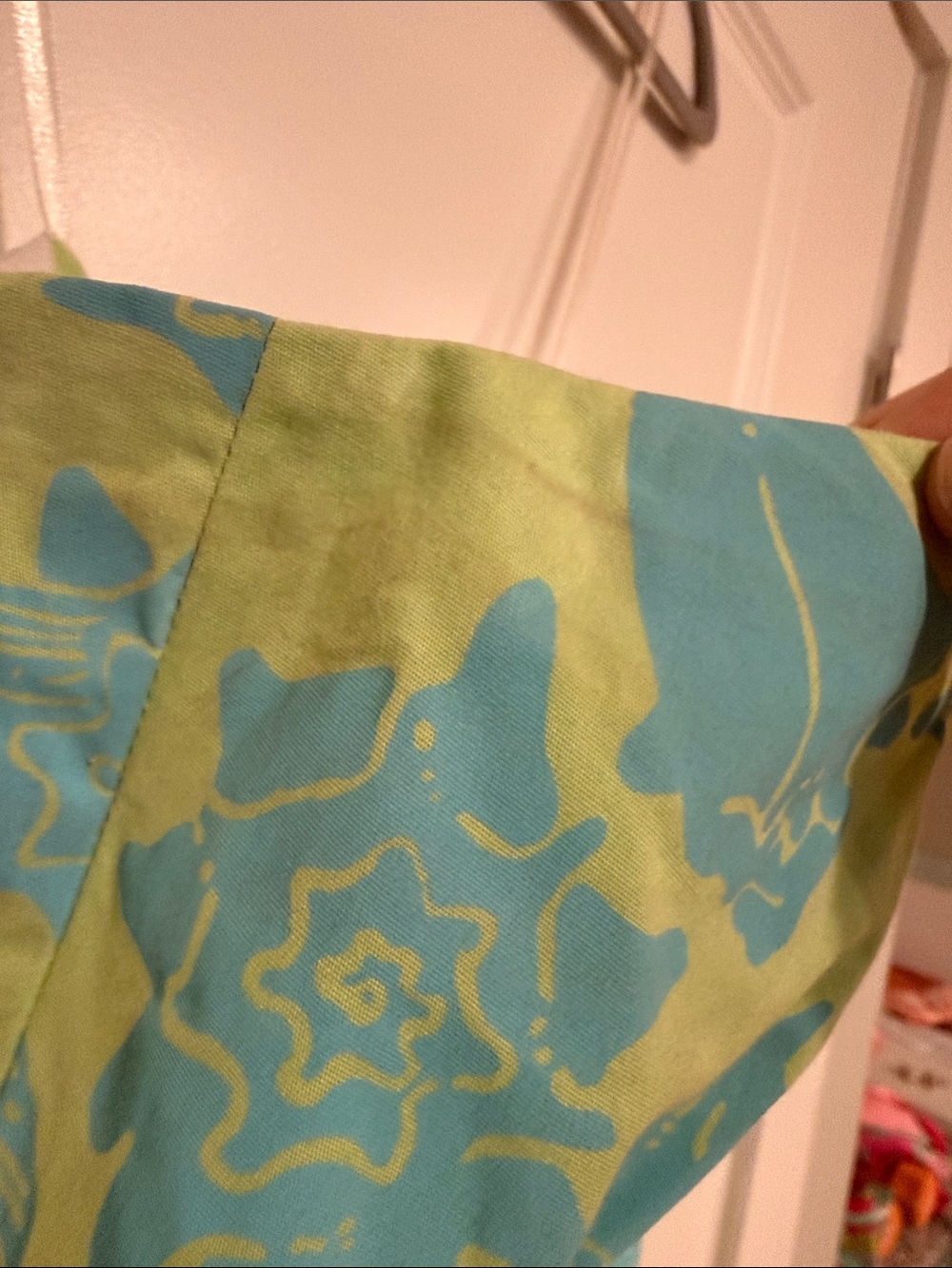 Vintage Lilly Pulitzer Lime & Aqua Strapless Seashell-Print Mini Dress - Picture 11 of 11
